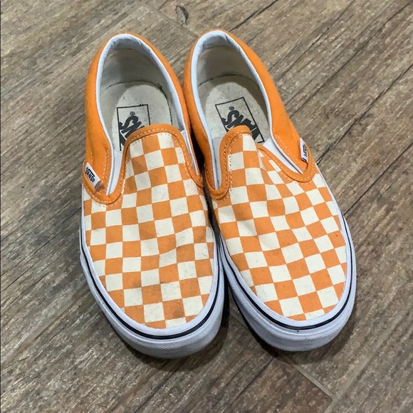 cheddar checkered vans